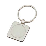 брелок металлический под нанесение гравировки "крадрат"